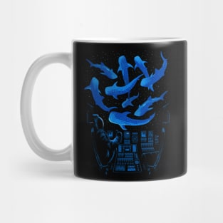 Astronaut Shark Whale Mug